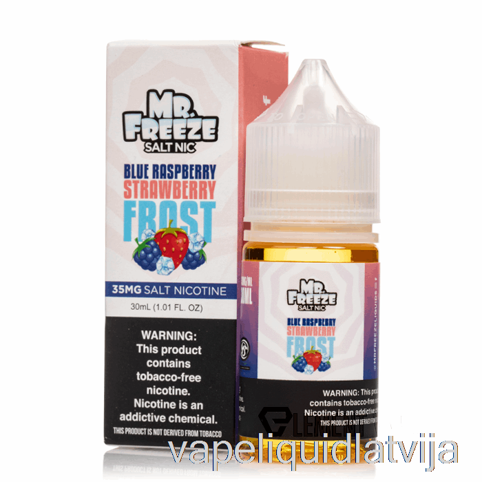 Zils Razz Zemeņu Sals - Mr Saldēti Sāļi - 30 Ml 35 Mg Vape šķidrums